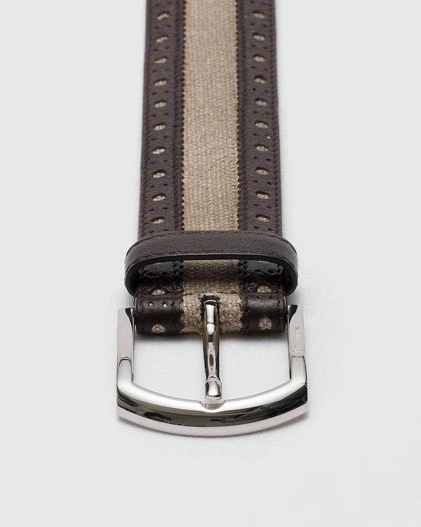 Rem Brogue Antique Kalskin och Linne Rem