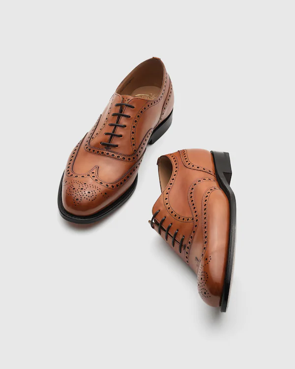 Chetwynd Bleached Calfskin Oxford Brogue