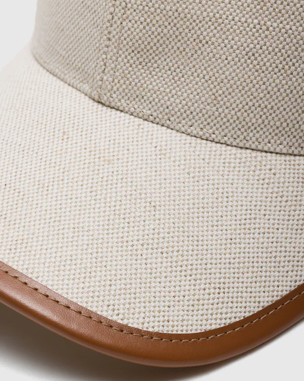 Hatt Linneblandad baseballhatt