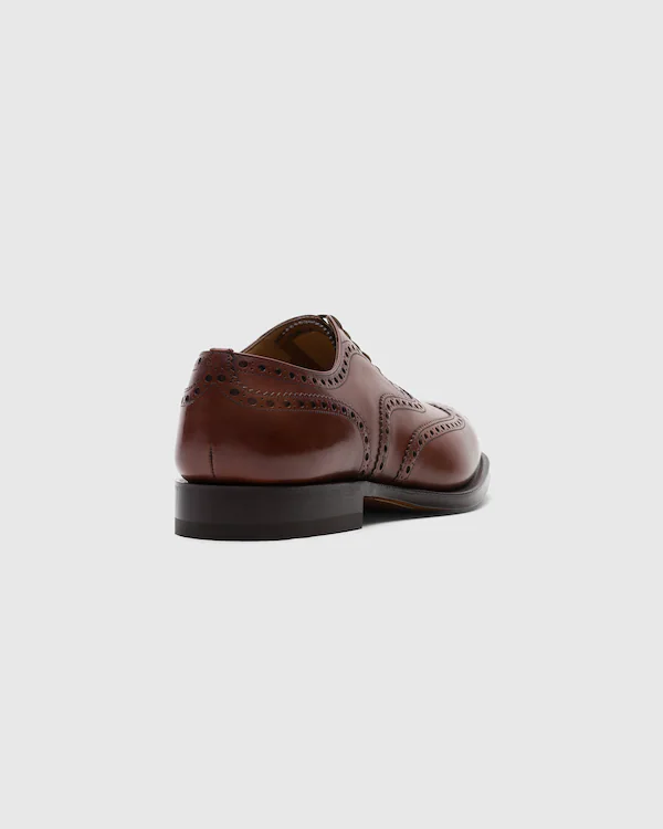 Burwood blekt kalvskinn Oxford brogue