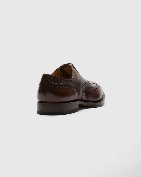 Burwood blekt kalvskinn Oxford brogue