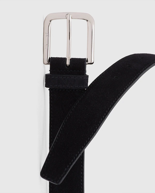 Fyrkantig knäppbälte Castoro Suede
