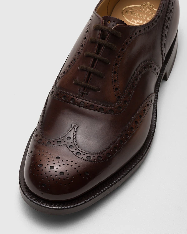 Burwood blekt kalvskinn Oxford brogue